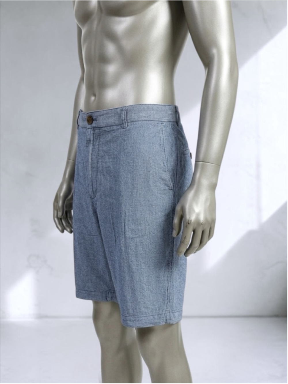J. Crew Rivington Mini Striped Flat Front Chino Shorts – Size 38 - Picture 6 of 10